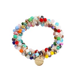 AMOR SPES Crystal Pearl Hair Tie Rope Hair Band for Women Elastic Tie Hair Scrunchies Hair Accessories Headbands (C)