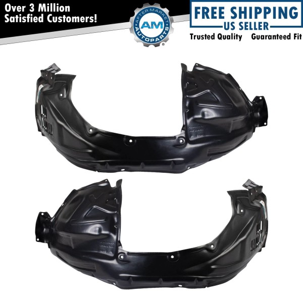 AM Autoparts Inner Fender Liner Set For 2011-2014 Nissan Murano