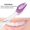 Pack of 5 Double-Ended Orthodontic Toothbrush V-Trim Brush with Interproximal