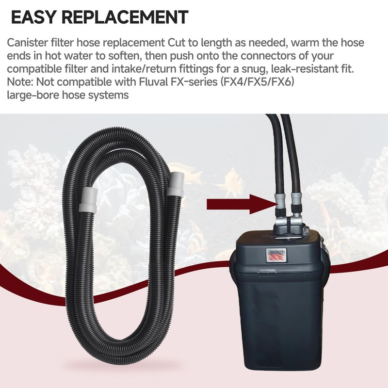 Numano For A20015 Ribbed Hosing Replacement parts 9.8 Ft Canister