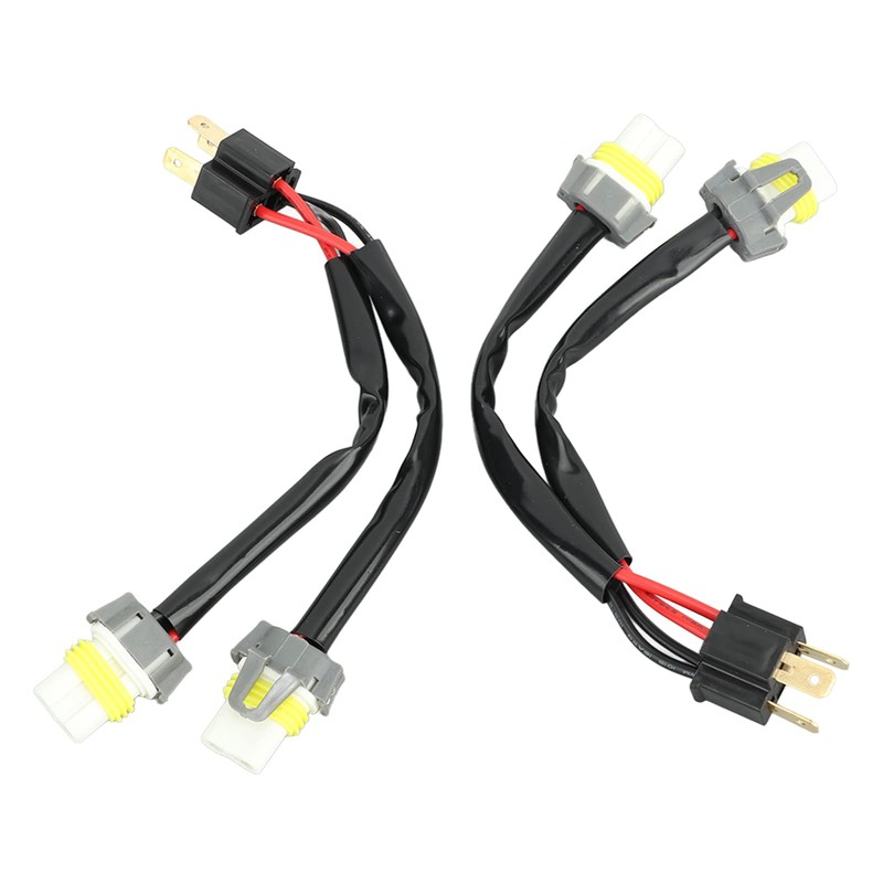 aqxreight Headlight Splitter Wire Male H4 9003 to 9005 9006