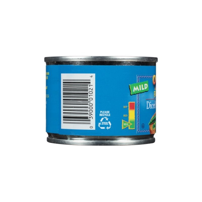 Ortega Diced Green Chiles, Mild, 4 Ounce (Pack of 2)