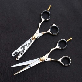 2 Pc CUT Brand Pro Hair Cutting & Thinning German Steel Scissors [2107-2103]