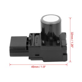 X AUTOHAUX 39680-TL0-G01 Car Bumper Silver Tone Reverse Parking Assist Sensor