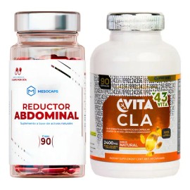 Suplemento Reductor Abdominal + Cla 90 Cápsulas 2400mg