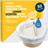 Lunderg Commode Liners with Absorbent Pads - Lemon Scent Medical