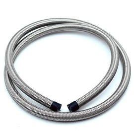 LEXOR Stainless Steel Mesh Hose AN6 1m PTFE Oil Fuel Fuel Gasoline Line Tube Cooler Braided Flexible Pressure Resistant Heat Resistant Oil Resistant