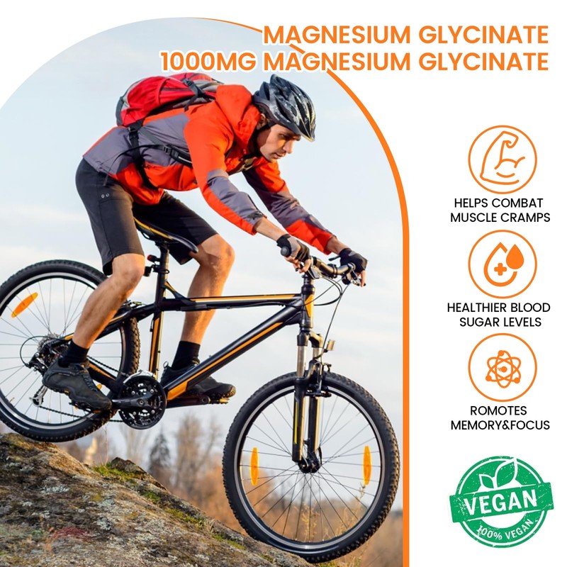 Magnesium Gummies 1000mg -Magnesium Glycinate Supplement and Magnesium L-Threonate Gummy,Sugar