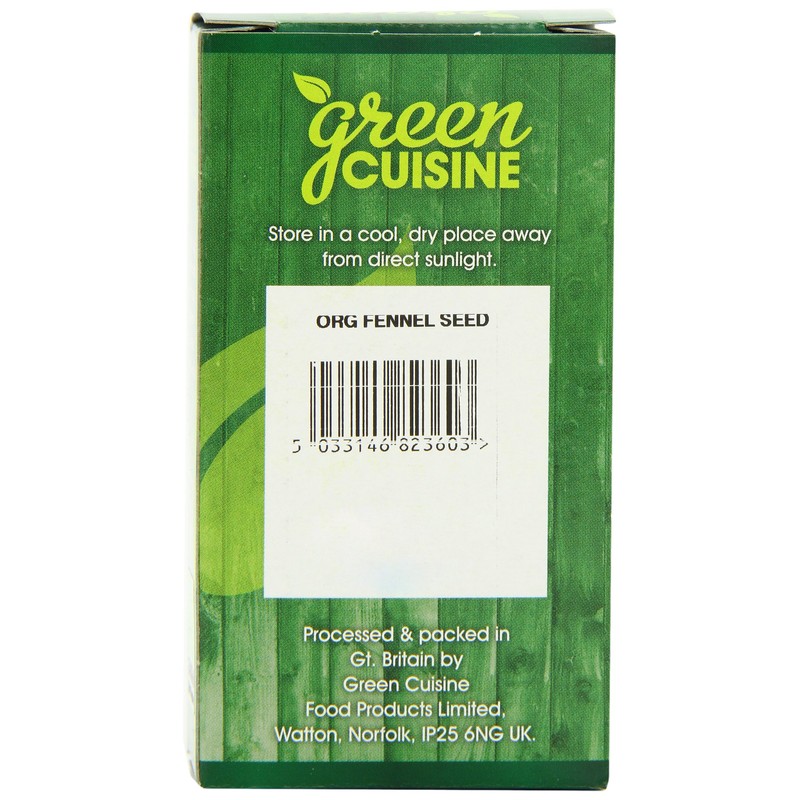 Green Cuisine Organic Fennel Seeds 40 g (Pack of 6)