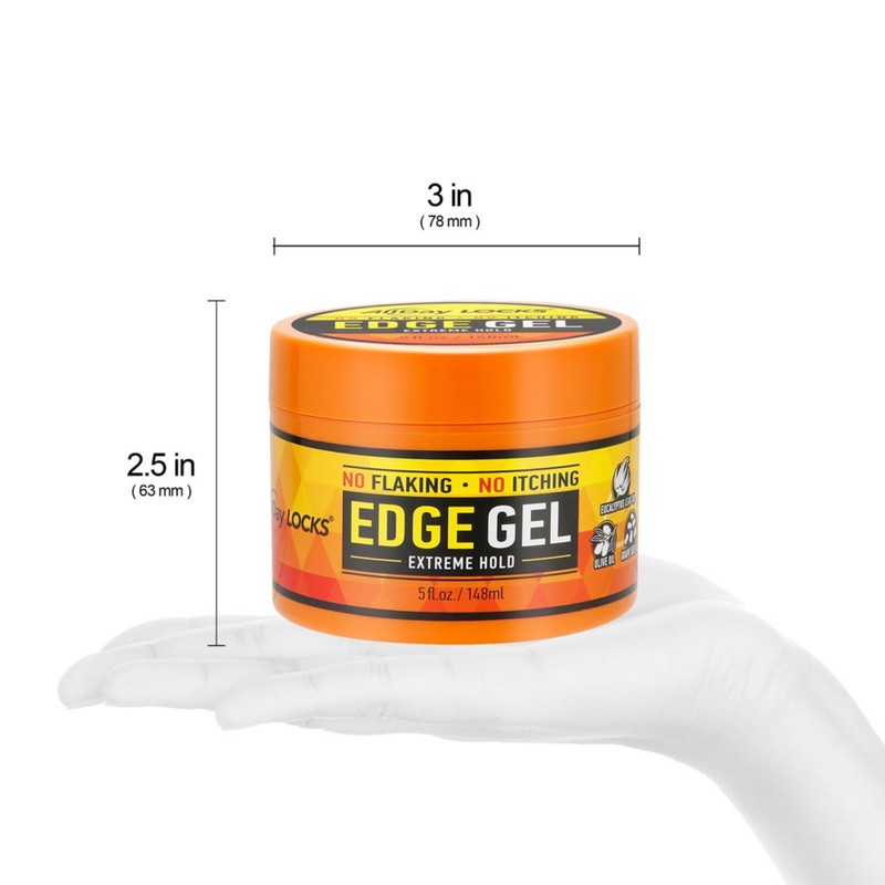 AllDay Locks Edge Gel (5 oz) | Extreme Hold, Moisturizing