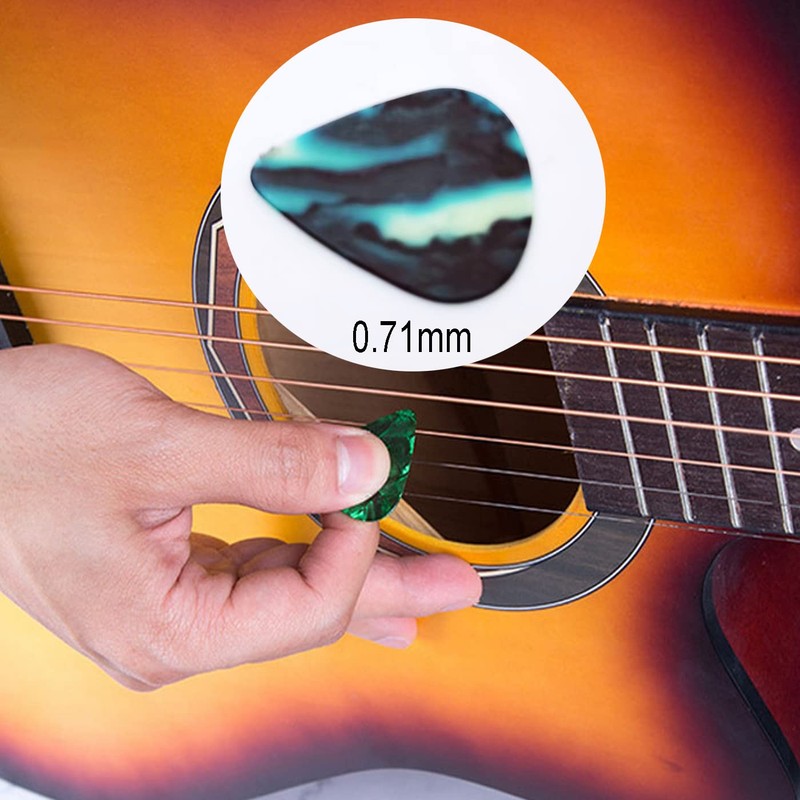 30 Pieces Guitar Finger Picks Thumb Picks Set Thumb and