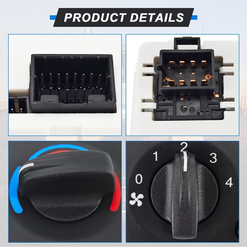 Meiclics Q21-6012 Trucks A/C Heater Climate Control Panel Compatible with