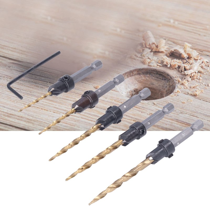 Generic Tapered Drill Bits, Counter Sink Drill Bits for Woodworking