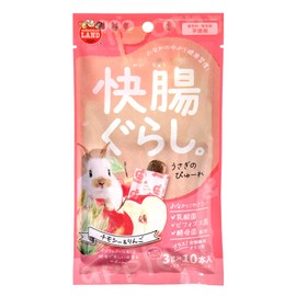 Marukan Pleasant Gurashi Rabbit Pyure Timothy & Apple, 0.1 oz (3 g) x 10 Bottles
