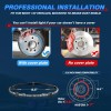 KEEPDSGN 4PCS 15" RGB LED Wheel Ring Lights Chasing Rim