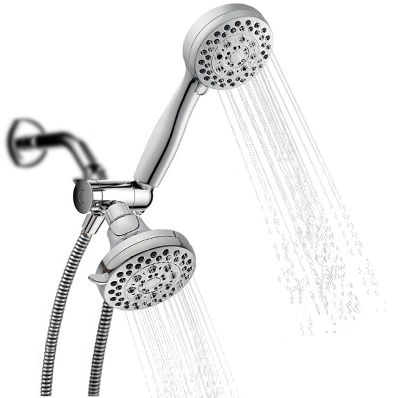 Handheld Shower Head Rain Showerhead Combo 5 Spray Settings High