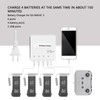 Intelligent Battery Charger with 4 Battery Ports 2 USB Ports