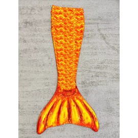 FinFun Mermaid Tail Tropical Sunrise Youth 8 Swimable Mermaid Tail