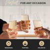 SHOSHIN Hand-Cut Crystal Stemless Champagne Flutes – Perfect for Parties,
