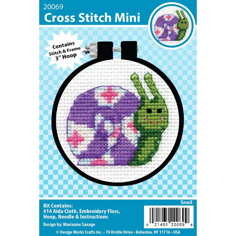 Design Works Crafts Inc. Snail Counted Cross Stitch Kit with