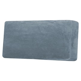 H.VERSAILTEX Velvet Stretch Individual Couch Cushion Cover Plush Cushion Slipcover for Loveseat Sofa Cushion Furniture Protector Seat Cushion Sofa Cover (1 Piece Sofa Cushion Cover, Stone Blue)