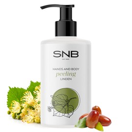 SNB Professional Hand & Body Scrub Linden 250 ml - Gentle Exfoliating with Glycerin, Jojoba Oil & Linden Extract - For Smooth & Nourished Skin - Without Drying Out