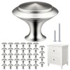 BEIUTAO 35 Pack Brushed Nickel Cabinet Knobs – 30mm Round