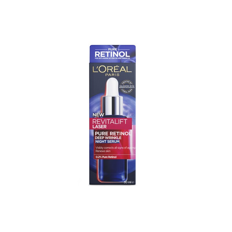 L'Oreal Revitalift Laser Pure Retinol Deep Wrinkle Night Serum 30ml