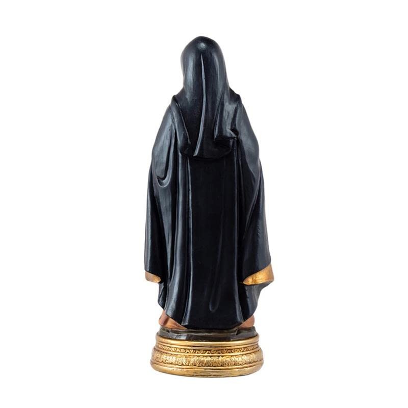 DRW 20cm Hand Painted Resin Santa Eduviges Figurine