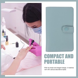 TOVINANNA Nail Drill Bit Organizer 37 Holes Nail Drill Bit Holder Folding Bag Manicure Tool Storage Bag for Nail Salon Travel or Home