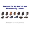 Giantsize - Cinturones extra largos para hombres grandes y altos,