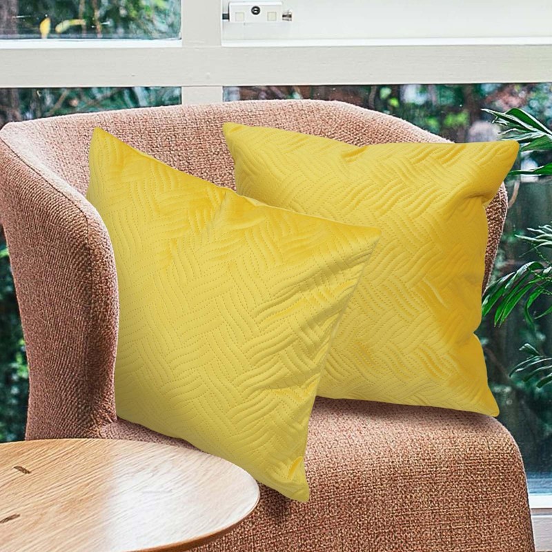 Betadistor Orange Cushion Covers 18x18Inch 2-Pack: Soft Decorative Throw Pillow