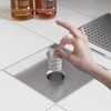 Neodrain 8-Inch Square Shower Drain with Removable Quadrato Pattern Grate,