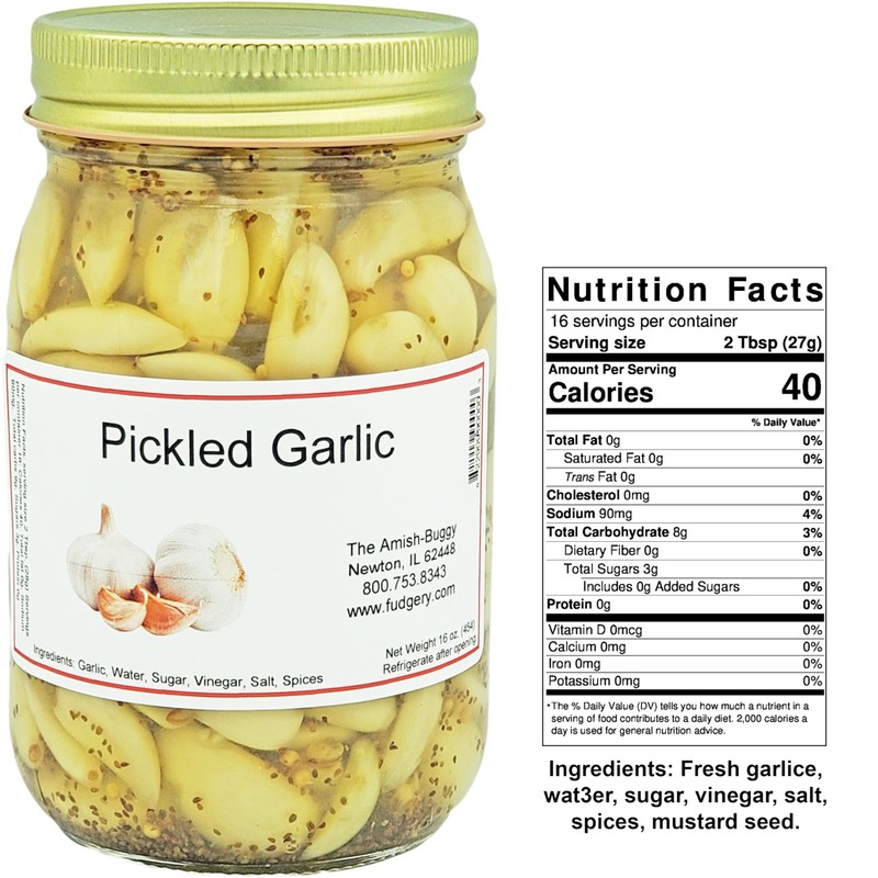 Pickled Vegetables - Two jars (Pickled Garlic)
