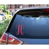Custom Initial Monogram Vinyl Decal Bumper Sticker, for Tumblers, Laptops,