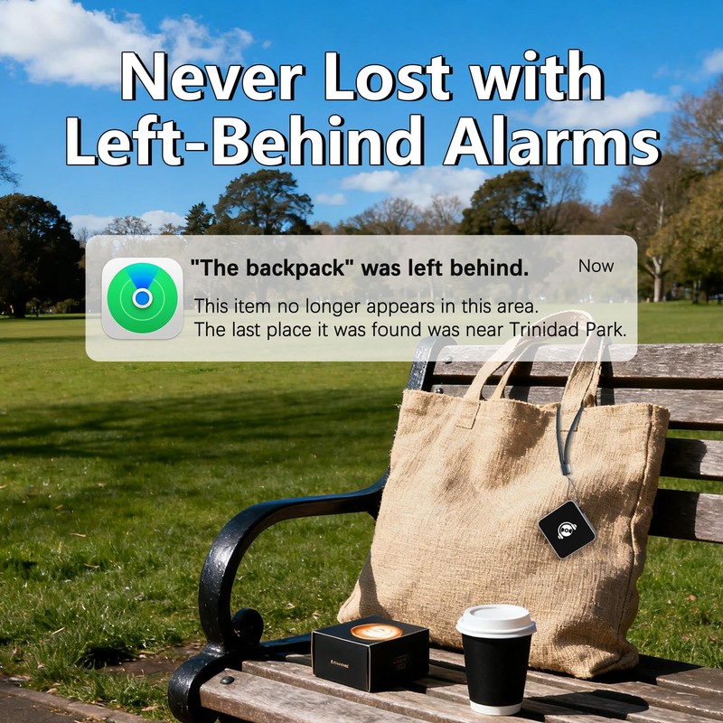 Ultra-Mini Air Tag Rechargeable Key Finder (iOS Only) Smart Bluetooth