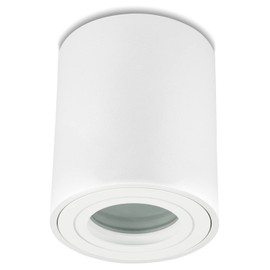Sweet Led Surface-Mounted Spotlight Bathroom IP44 Aluminium GU10 Ceiling Spotlight 95 mm Wet Room Bathroom Wet Area Surface Mounted Light 230 V Surface-Mounted Spot White Matt Round