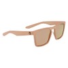 Dragon Men's Drac Rectangular Sunglasses, Matte Seashell/Ll Rose Gold Ion,