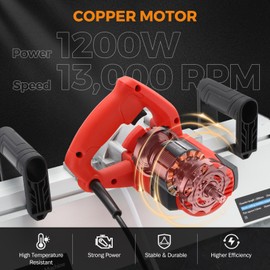 BEAMNOVA Electric Tile Bevel Cutter 43° Tile Chamfering Tool For Ceramic Porcelain Tiles with 2 Saw Blades 13000rpm 110V 1200W Angle Cutting Machine