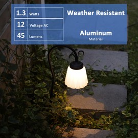 Malibu Low Voltage 1.3W LED Landscape Lighting for Garden, Path, Lawn, Patios Use