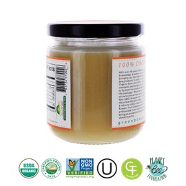 GREENBOW Organic Honey - 100% USDA Certified Organic, Halal, Non-GMO, Gluten Free - Whole Food – 11oz (311g)