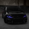 Xotic Tech 2pc Adjustable 6"-9" Front Bumper Lip Splitter Diffuser