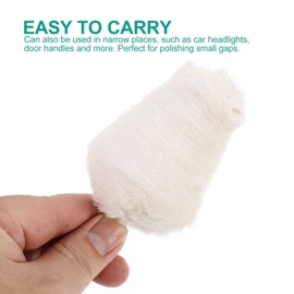 SUPVOX 6pcs/Set 3 Inch Buffing Wheel for Drill Car Polishers Buffers Cone Shaped Wheel Sponge Buffing Foam Ball Buffing Pads Grinding Head for Wheel Hub Care