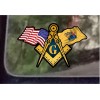 ProSticker 065 (One) 3" x 5" American New Jersey Flags