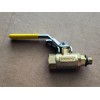 Parker 3/8" NPTF x 3/8" NPTM Brass Industrial Ball Valve