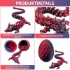 Mooedcoe 3D Dragon in Egg - 3D Printed Dragon Egg
