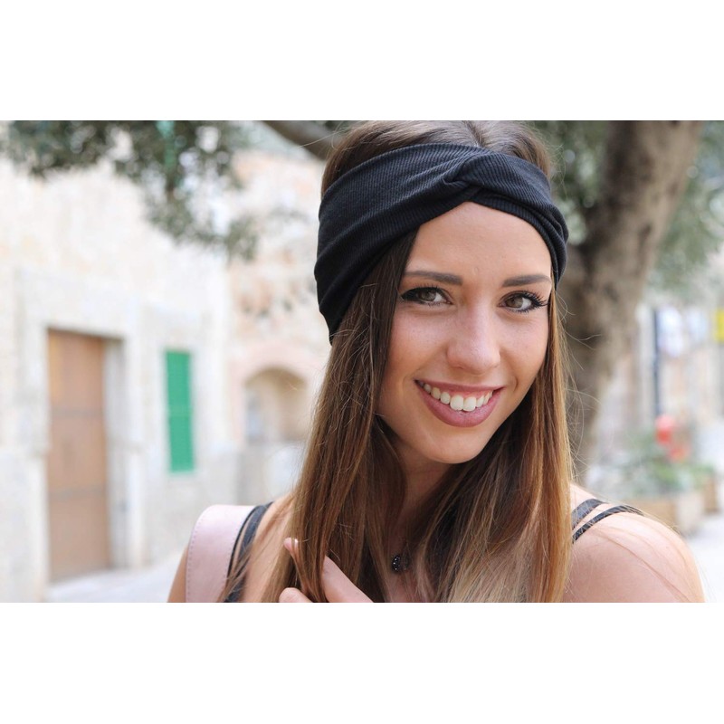 styleBREAKER hairband in a fine rib look with bow, headband,