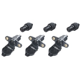 TAEUYYM Pack of 3 2 Pin Plug and Socket 2-Pin 12 V 2 Pin Tractor Plug Socket, 2 Pin Plug for Trailer/Tractor/Agricultural Vehicle/Agricultural Machinery