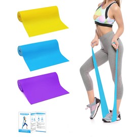 GYMOVE Resistance Bands Set, Long Exercise Bands for Arms, Shoulders, Legs and Butt, Workout Stretch Bands for Physical Therapy, Gym, Yoga