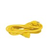 Surtek 136170 Extensión eléctrica uso rudo aterrizada color amarillo, 2.4